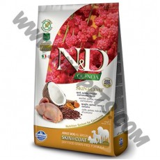 Farmina N&D 天然無穀物藜麥系列 成犬 鵪鶉，毛髮亮麗配方 (2.5公斤)