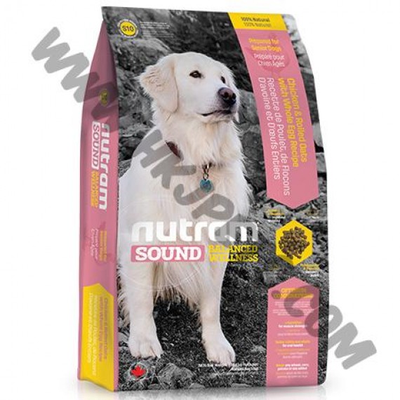 Nutram Sound 老犬配方 (S10, 11.4公斤)