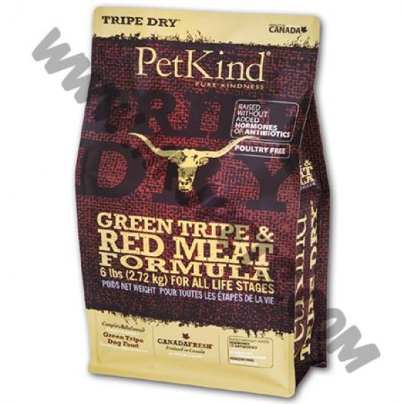 Pet Kind 狗乾糧 無穀物 紅肉及草胃配方 (6磅)