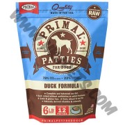 Primal 狗狗 Patties 冰鮮肉餅 鮮鴨肉配方 (6磅)