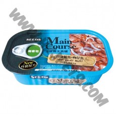 SEEDS 貓貓主食罐 白身鮪魚+吻仔魚 (115克)