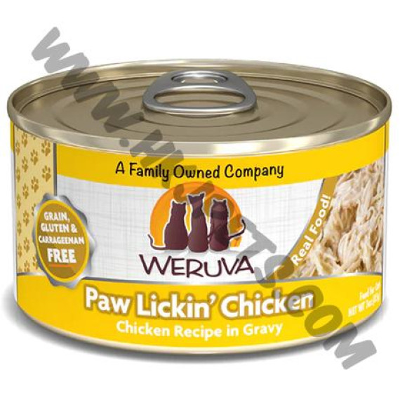 WeRuVa 極品系列 貓罐頭 Paw Lickin' Chicken 無骨去皮雞胸肉 (11，3安士)