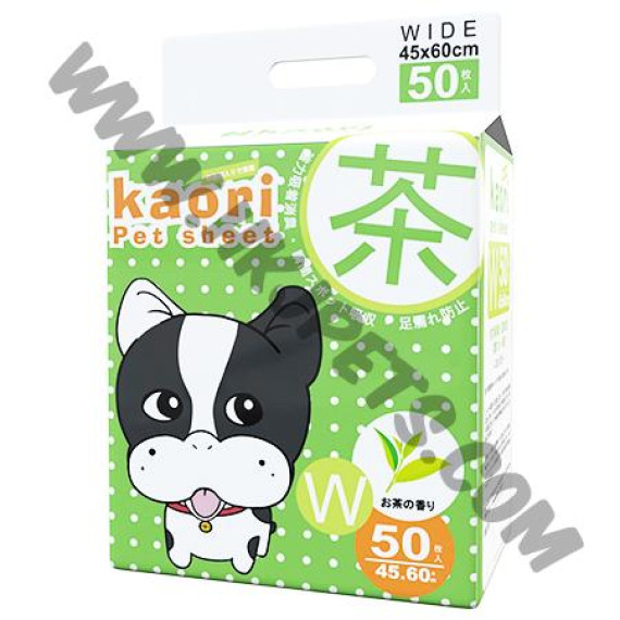 Kaori 綠茶消臭抗菌尿片 (60厘米x45厘米 50片)