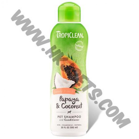 TropiClean 木瓜椰子油洗毛液 (355亳升)