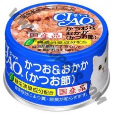 日本 CIAO 貓罐頭 鰹魚拼木魚片 (A-10，85克)