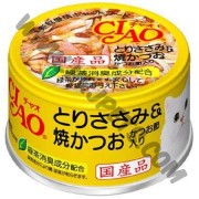 日本 CIAO 貓罐頭 雞柳拼烤鰹魚 (C-54，85克)
