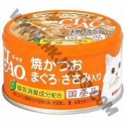 日本 CIAO 貓罐頭 雞肉，吞拿魚拼燒鰹魚 (A-18，85克)