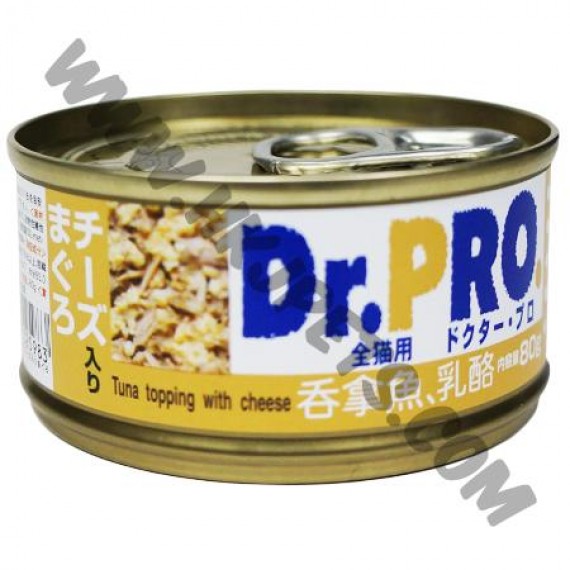 Dr. Pro 貓罐頭 吞拿魚+乳酪 (4，80克)