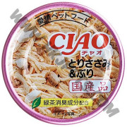 日本 CIAO 貓罐頭 雞肉加黃尾魚 (A-38，85克)