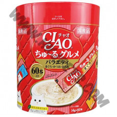 日本 CIAO 貓貓肉泥小食 繽紛大什會 (SC-138，14克 x60支)