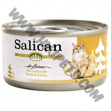 Salican 挪威森林 滋味肉汁系列 貓罐 鴨肉配方 (肉汁) (黃，85克)