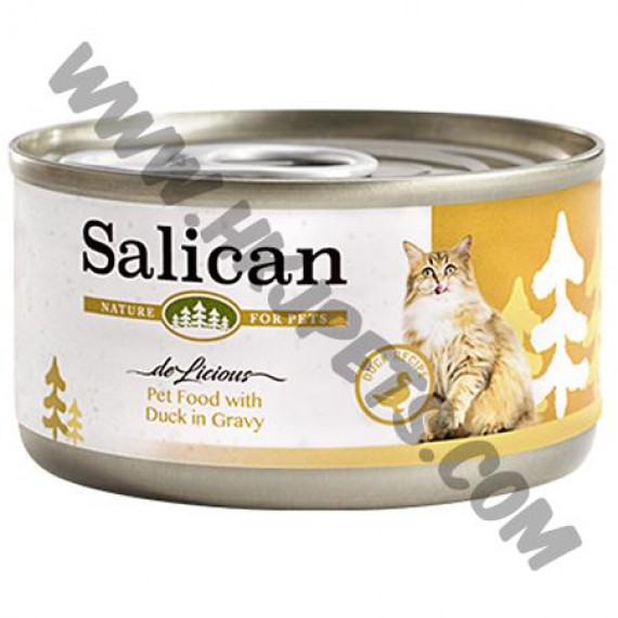 Salican 挪威森林 滋味肉汁系列 貓罐 鴨肉配方 (肉汁) (黃，85克)