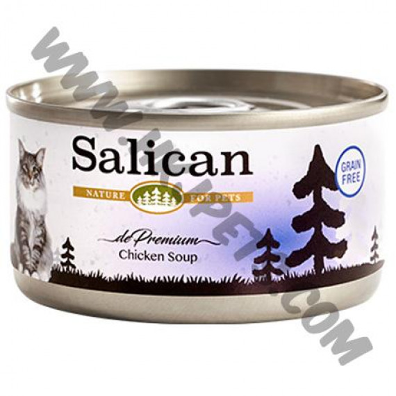Salican 挪威森林 精選雞肉系列 貓罐 鮮雞肉配方 (清湯) (藍，85克)
