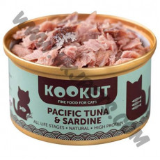 KOOKUT 天然貓罐 太平洋吞拿魚加沙甸魚 (70克)