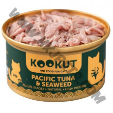 KOOKUT 天然貓罐 太平洋吞拿魚拼海藻 (70克)