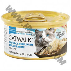Cat Walk 貓貓主食罐 鰹吞拿魚+鯛魚 (80克)