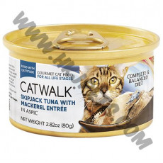 Cat Walk 貓貓主食罐 鰹吞拿魚+鯖魚 (80克)