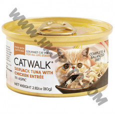 Cat Walk 貓貓主食罐 鰹吞拿魚+雞肉 (80克)