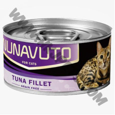 NUNAVUTO 無穀物 貓罐 吞拿魚片 (NU-01，80克)