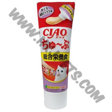 日本 CIAO 貓唧唧牙膏裝 營養膏 吞拿魚拼海鮮醬 (80克)