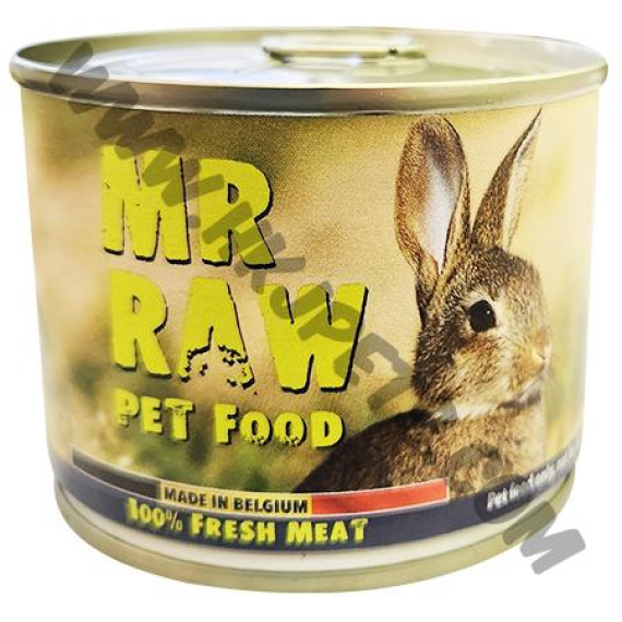 Mr Raw 貓狗合用 純天然罐頭 兔肉配方 (200克)