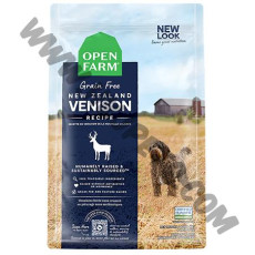 Open Farm 無穀物 狗糧 紐西蘭鹿肉配方 (4磅)