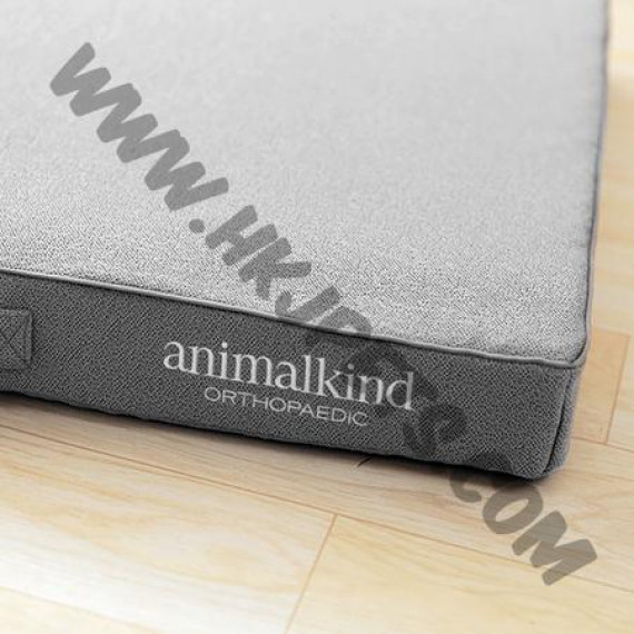 Animalkind 專業護脊寵物床 (大碼，86.5x114x8cm，灰色連L型枕頭)