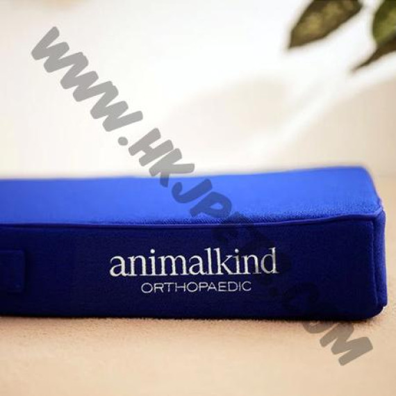 Animalkind 專業護脊寵物床 (大碼，86.5x114x8cm，藍色連L型枕頭)