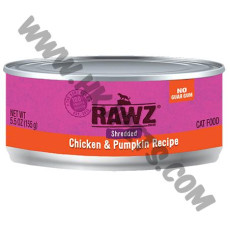 RAWZ 主食肉絲貓罐罐 雞肉，南瓜配方 (155克)