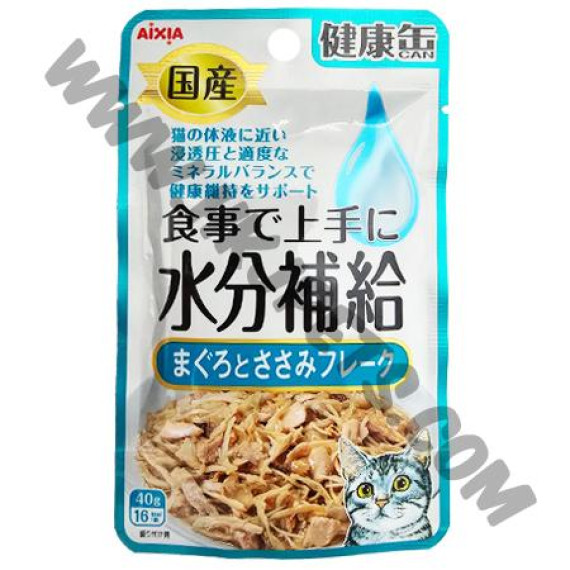 AIXIA 健康罐 水份補給貓濕包 吞拿魚&雞肉肉碎 (KZJ-19，40克)