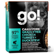 GO! Solutions 狗濕糧 Carnivore 雞肉，火雞及鴨肉配方 (354克)