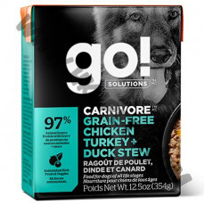 GO! Solutions 狗濕糧 Carnivore 雞肉，火雞及鴨肉配方 (354克)